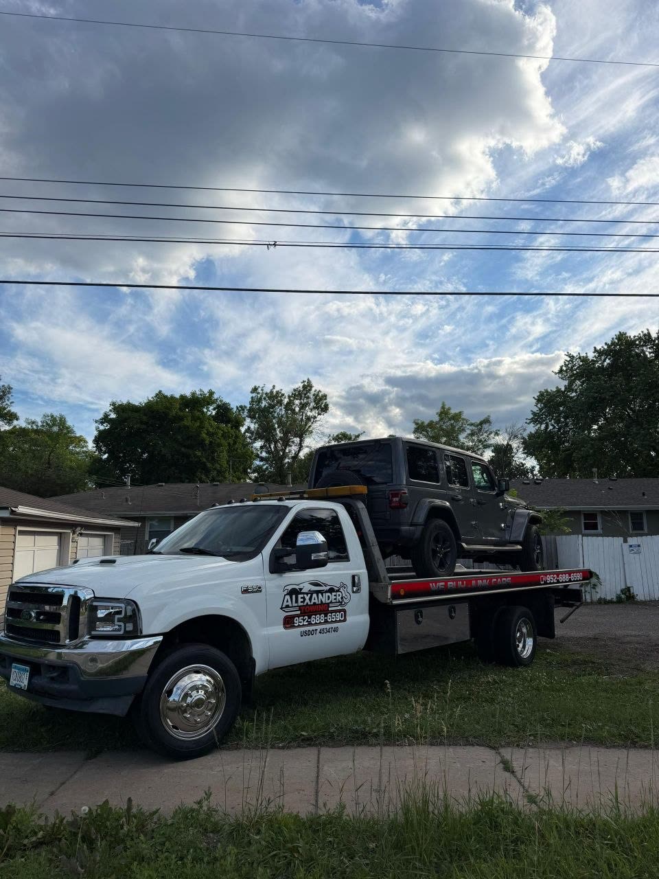 Recuperación de Jeep Wrangler en Minnesota