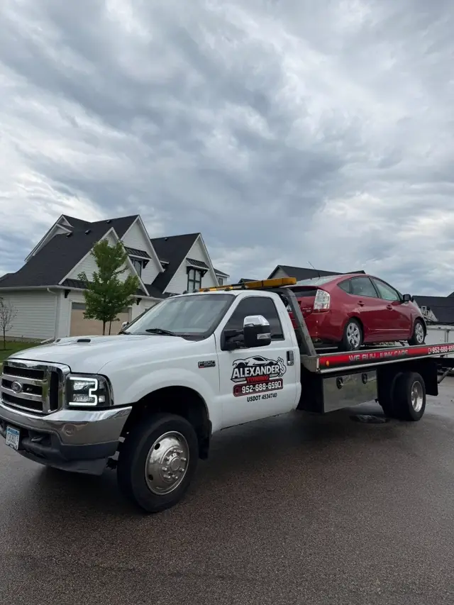 Alexander LLC Towing on a Minnesota street