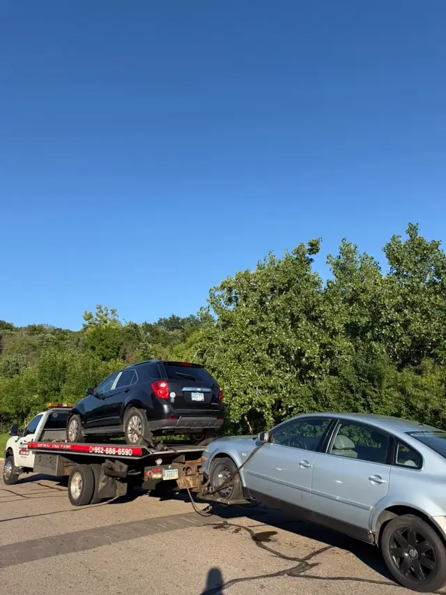 Sedan flatbed towing in Minnesota