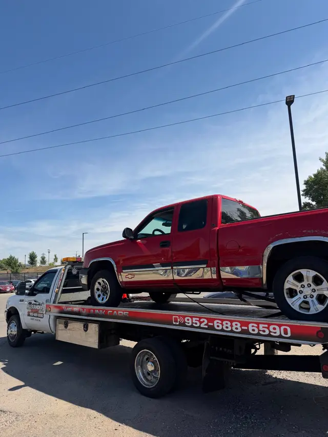 Chevrolet Silverado pickup towed in Minnesota